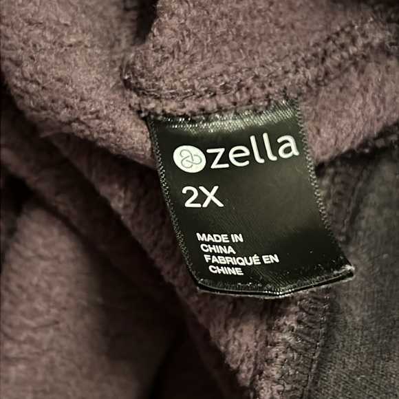 Zella Cara Camo Hoodie Sweatshirt Gray Depths Black 2X - Picture 9 of 11